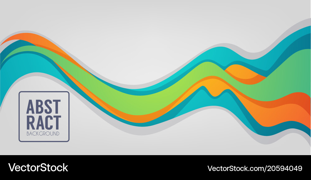 Abstract Color Flow Background vector image