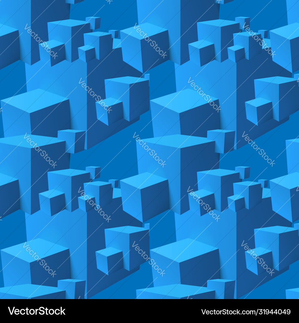 Abstract seamless pattern with overlapping blue Abstract seamless pattern with overlapping blue vector image