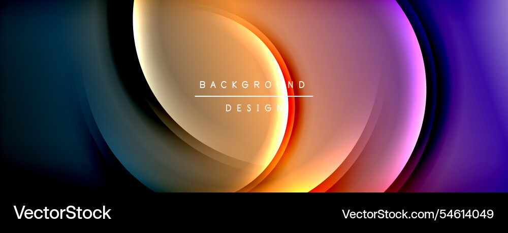 Bright rainbow style color gradient with curve vector image
