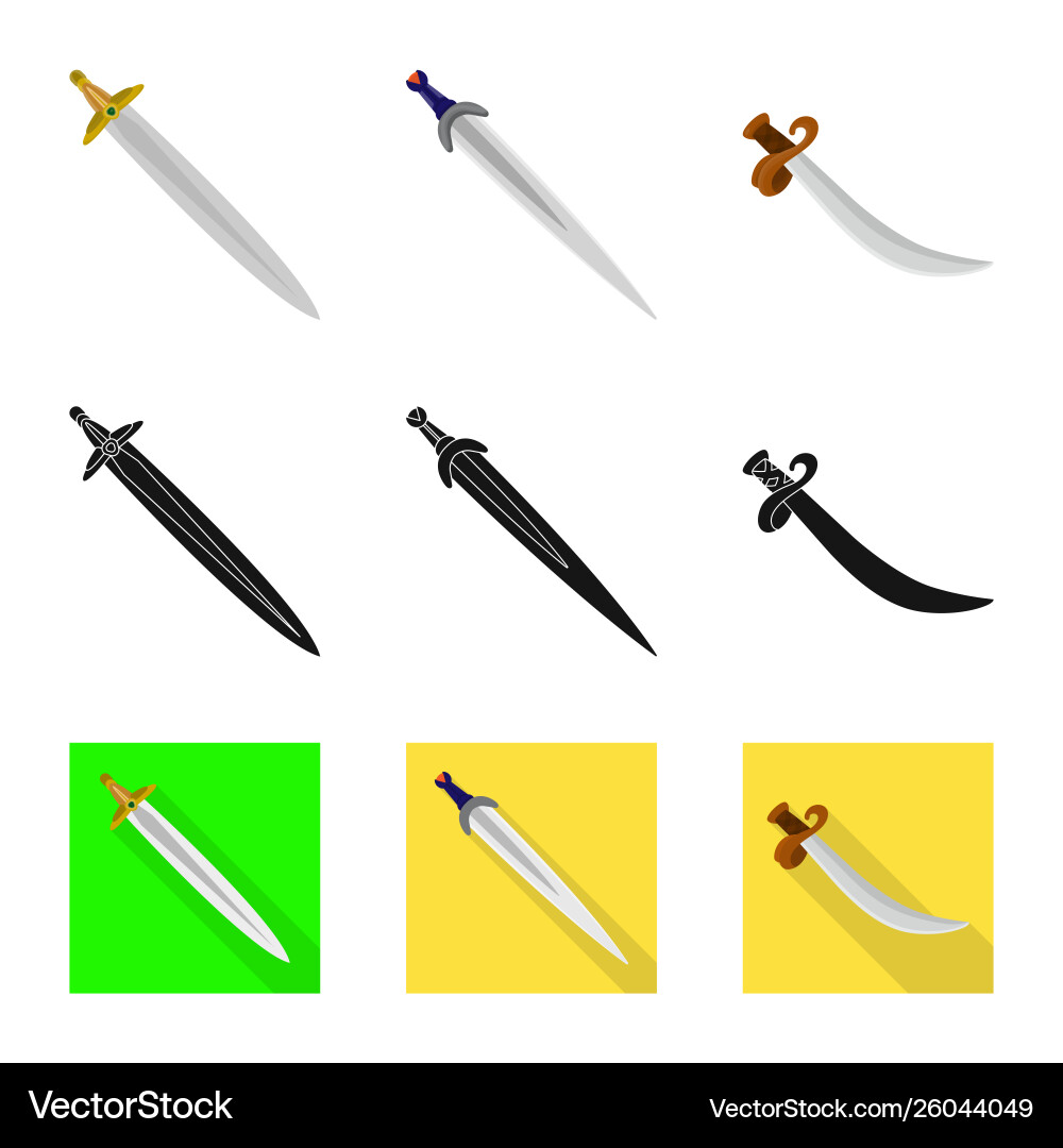 Design game and armor icon collection vector image