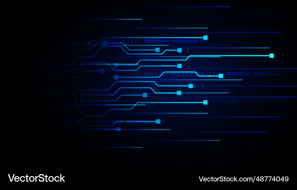 Hi-tech digital data abstract design Vector Image