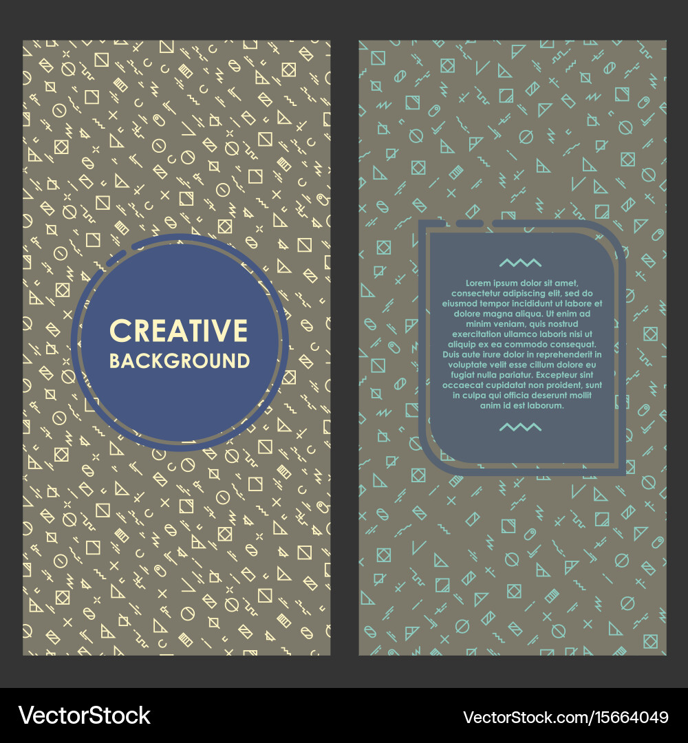 Modern layout with creative background abstract vector image