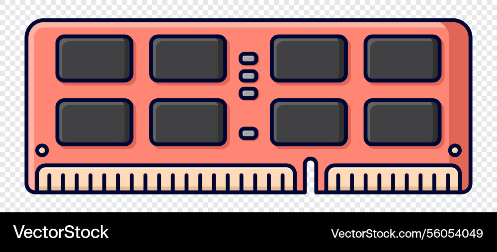 Ram memory computer icon random Ram memory computer icon random vector image