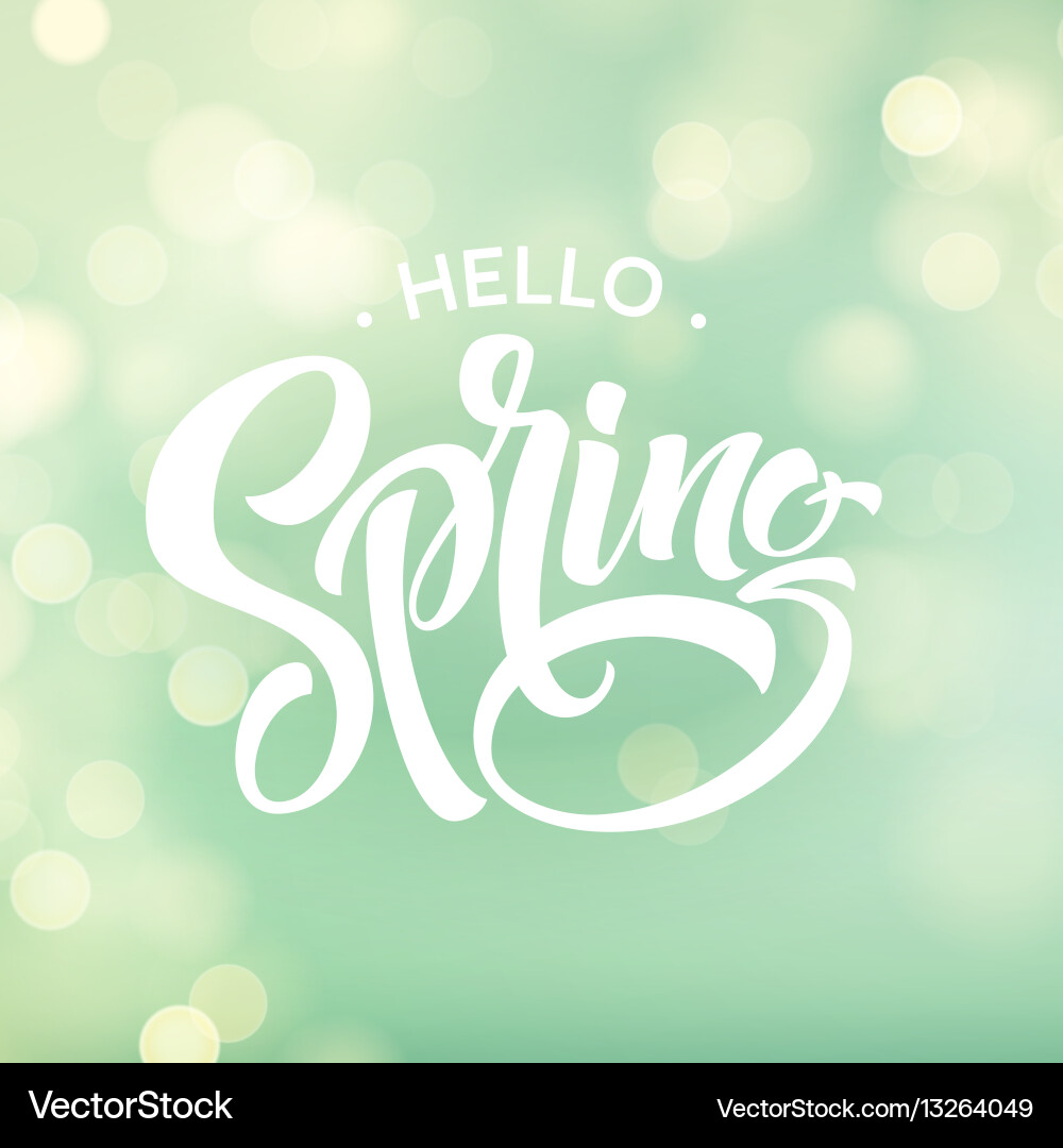 Springtime Bokeh Background vector image