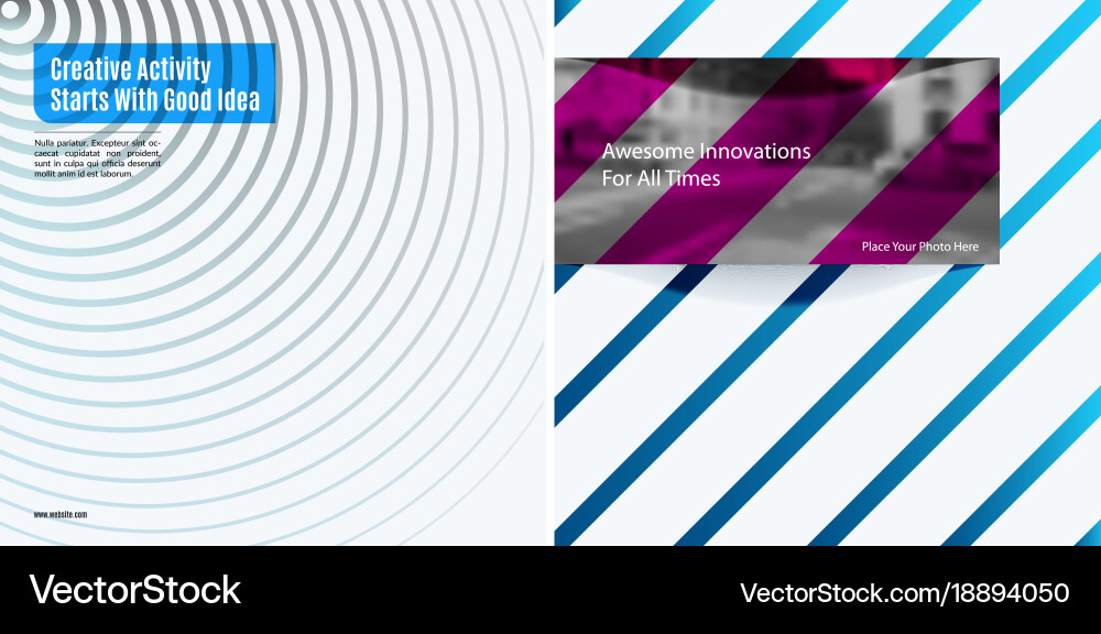 Abstract design elements for graphic layout Vector Image