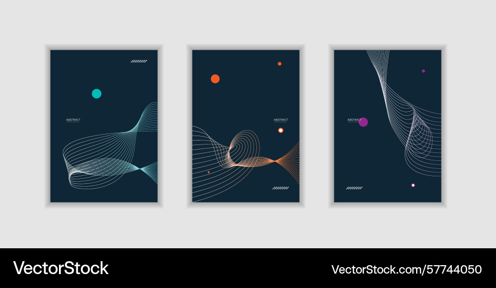Abstract line wave gradient poster background Abstract line wave gradient poster background vector image