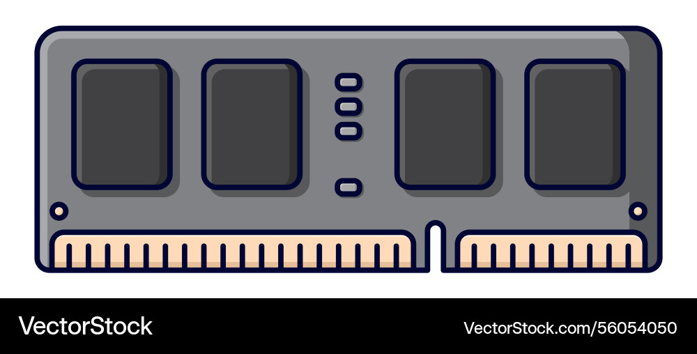Ram memory computer icon random Ram memory computer icon random vector image