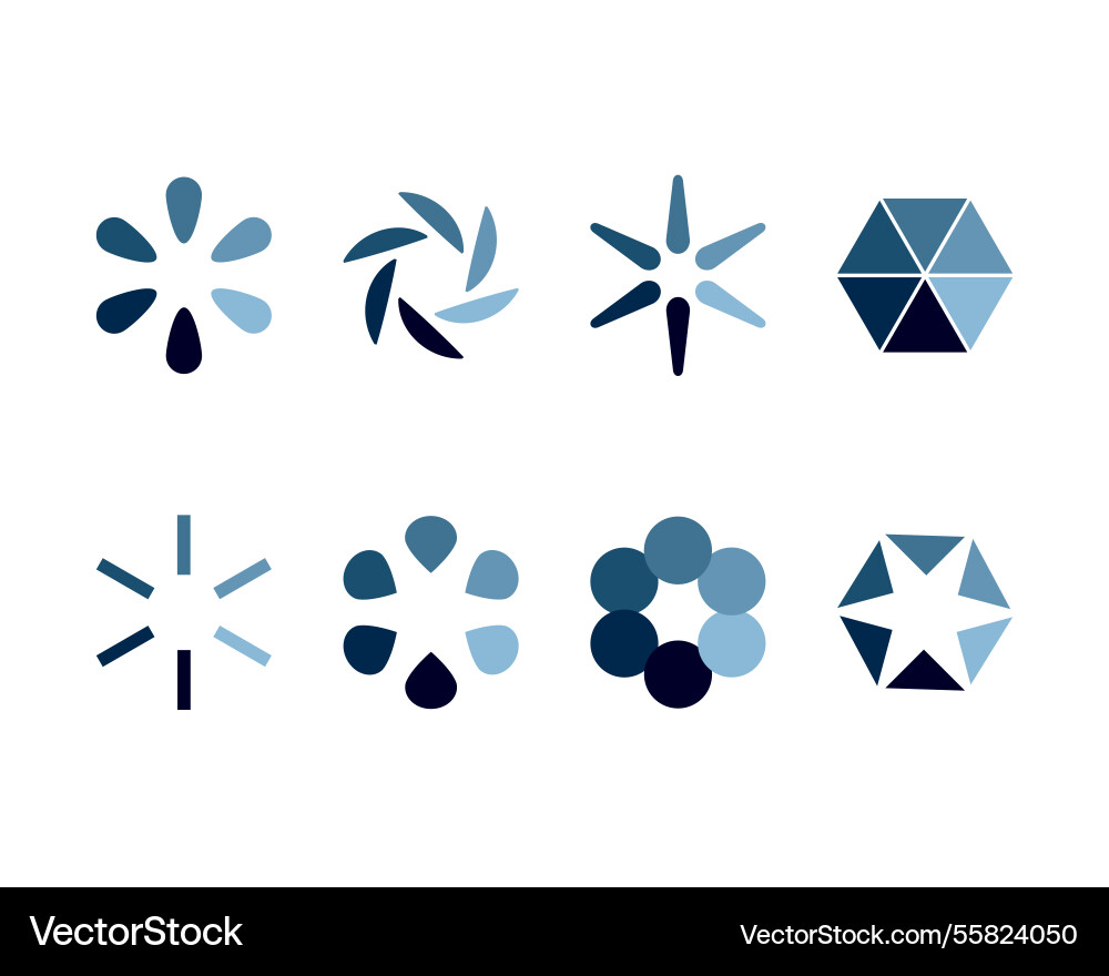 Sammlung Ladebar Status-Icon-Set geladen Sammlung Ladebar Status-Icon-Set geladen vektorbild
