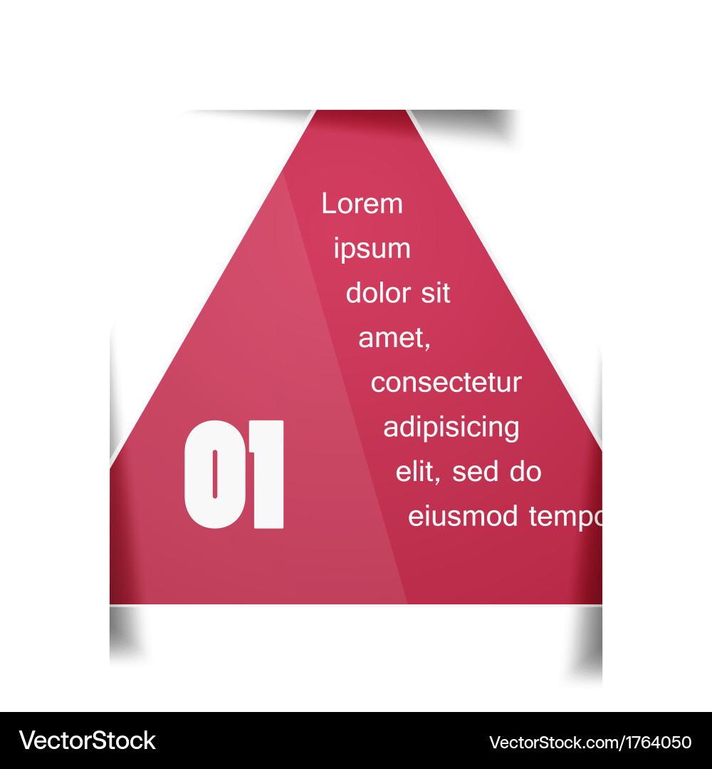 Triangle background color object Vector Image