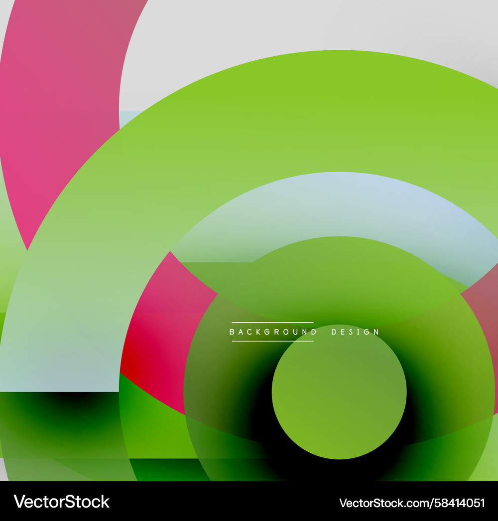 Abstract composition featuring overlapping Vector Image