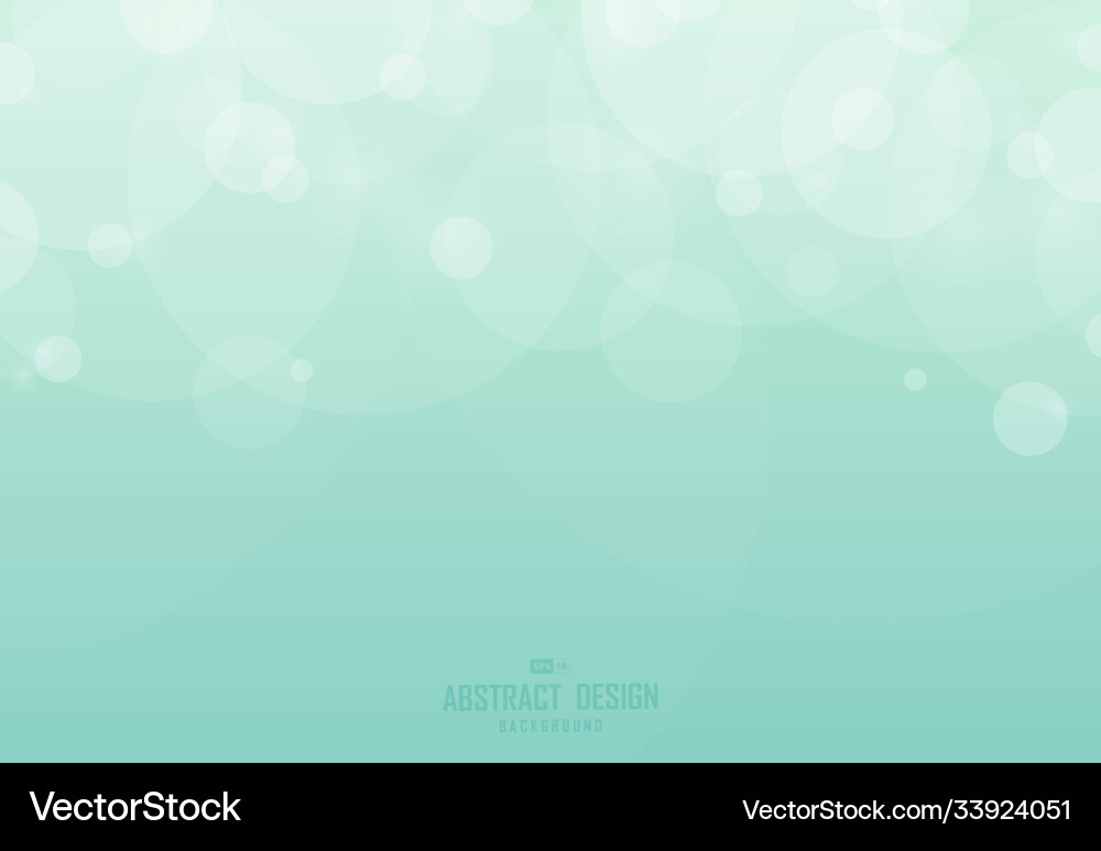 Abstract gradient green bokeh pattern design Abstract gradient green bokeh pattern design vector image
