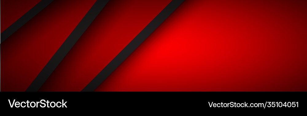 Abstract header with red and black layers above Abstract header with red and black layers above vector image
