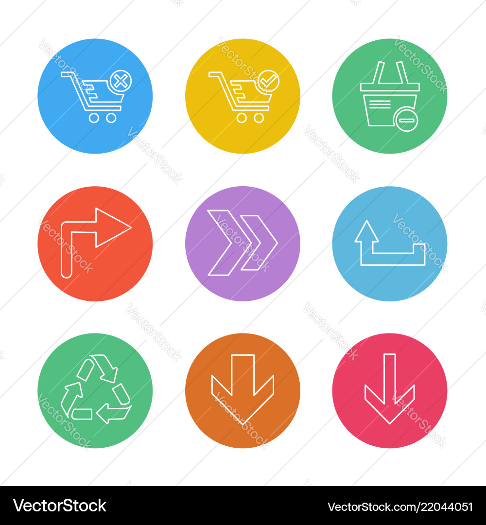 Arrows directions pointer arrow user vector image