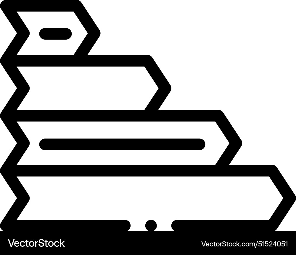 Bar chart icon thin linear style design isolated Bar chart icon thin linear style design isolated vector image