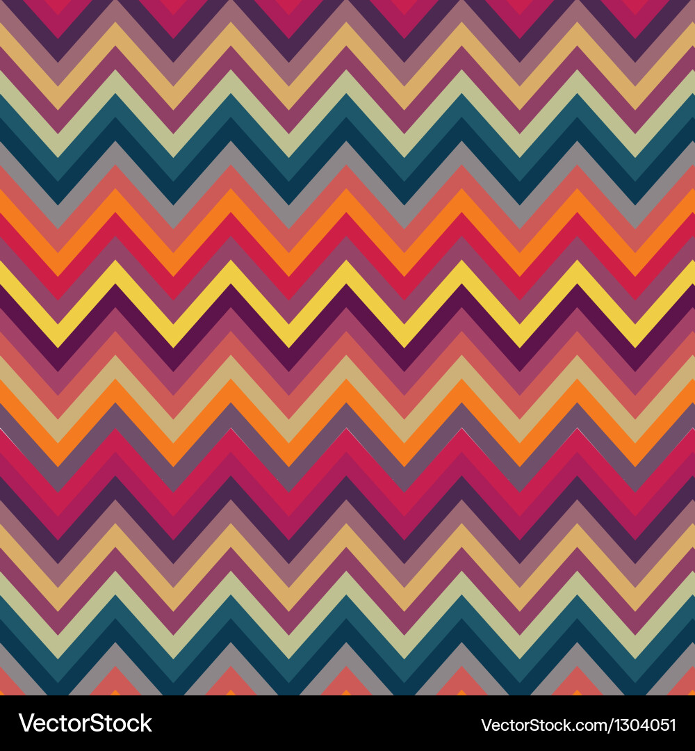 Colorful Zigzag Pattern Vector Image