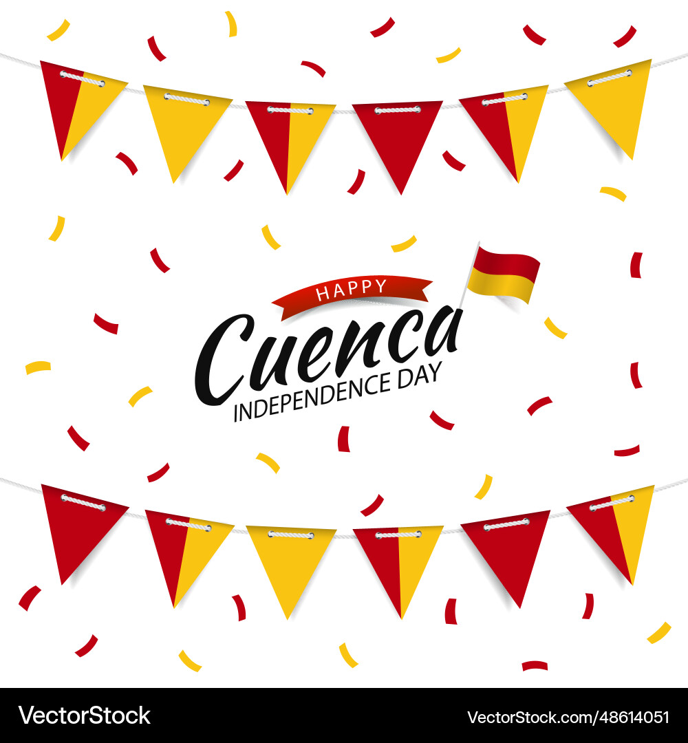 Cuenca independence day Cuenca independence day vector image