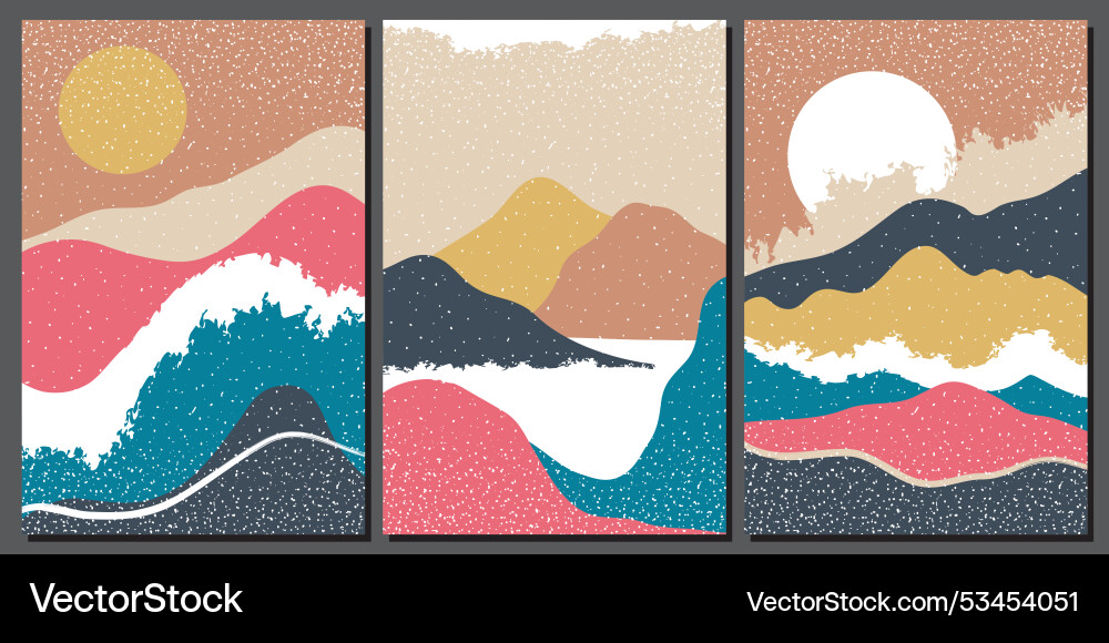 Japanese background with line wave pattern Vector Image