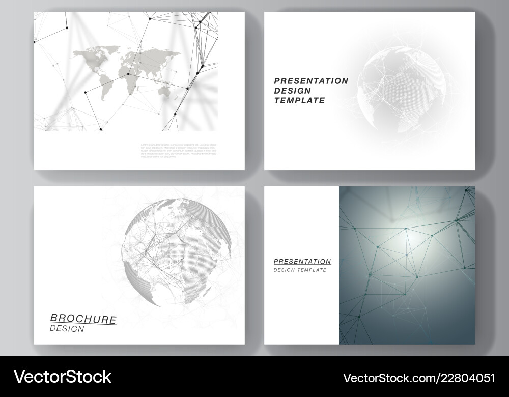 Modern Presentation Slides Layout vector image