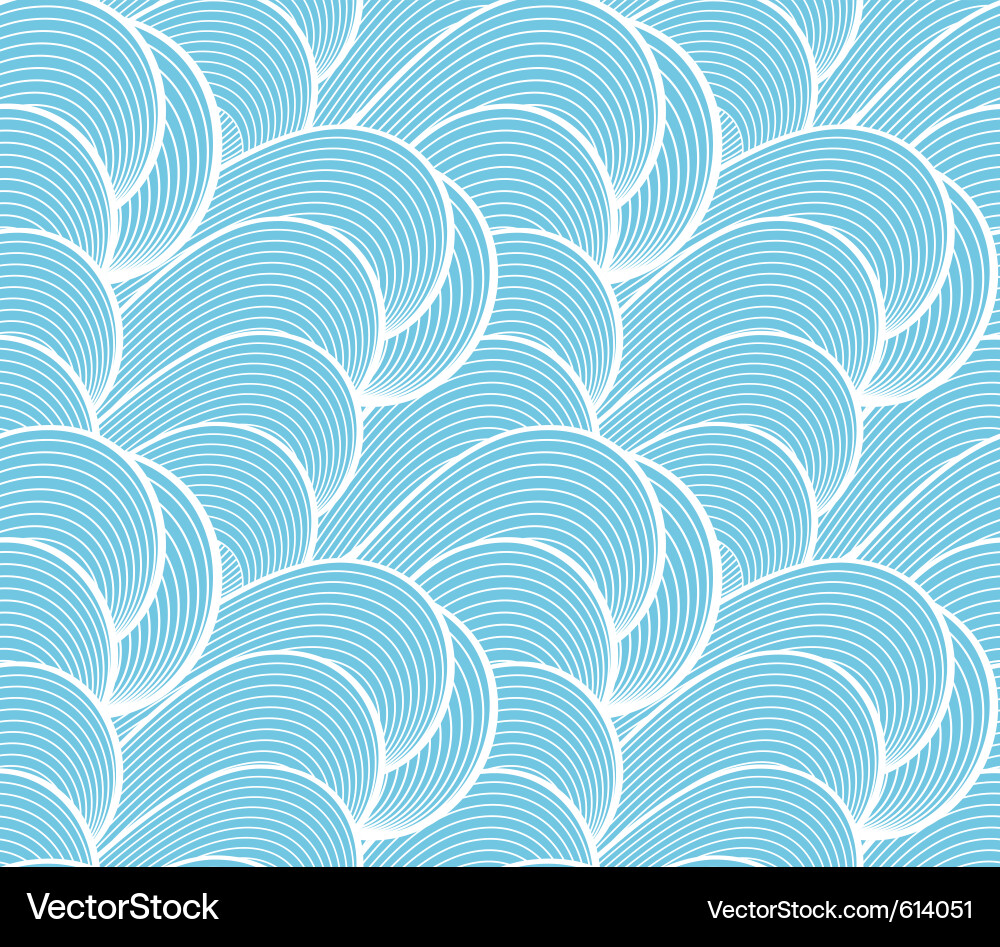 Ocean Wave Pattern Vector Image