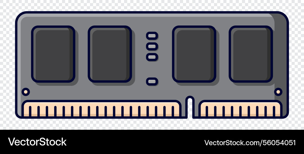 Ram memory computer icon random Ram memory computer icon random vector image