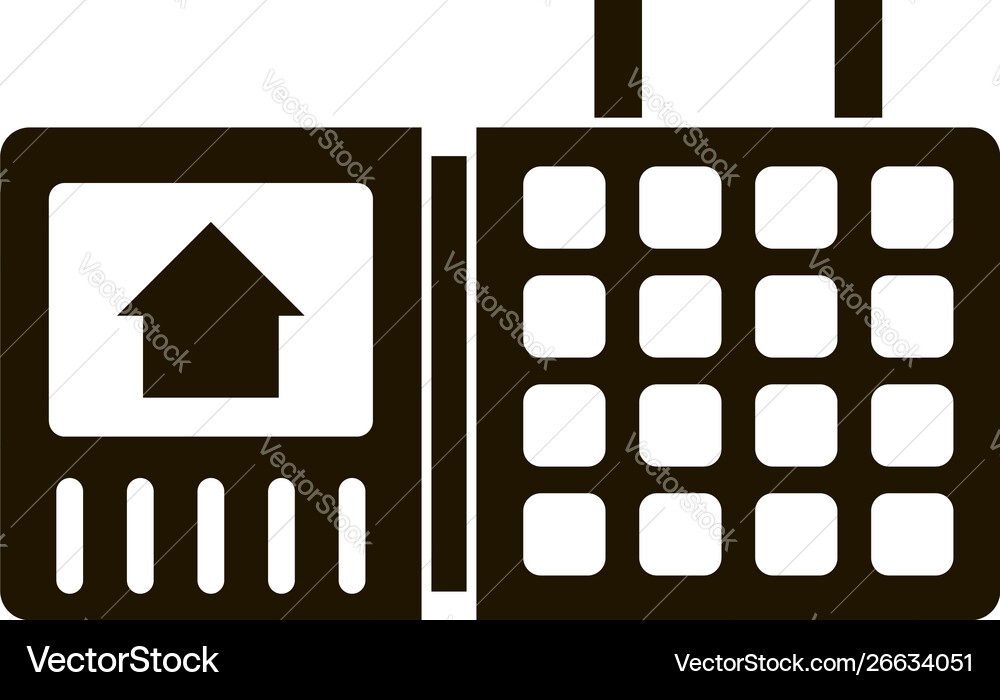 Security home keypad icon simple style Security home keypad icon simple style vector image