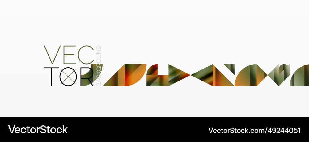 Triangle and circle minimalist composition simple Vector Image