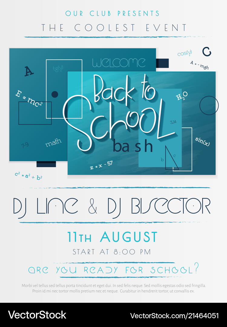 With design template for back With design template for back Vector Image