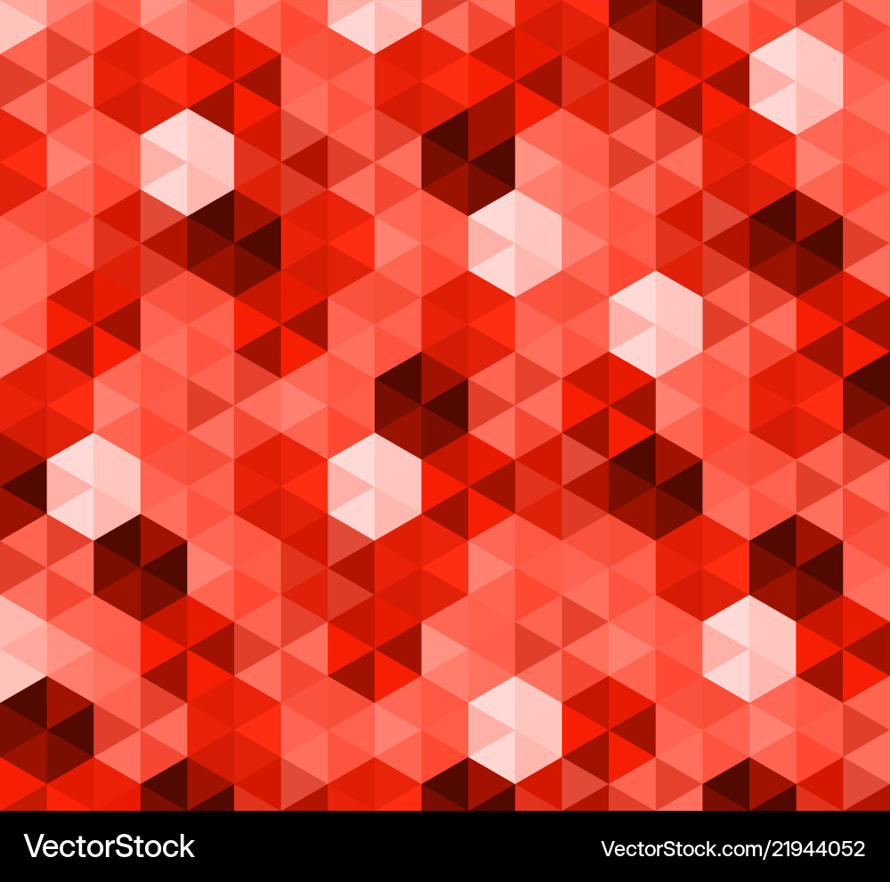 Abstract background of red hexagons pattern Abstract background of red hexagons pattern Vector Image