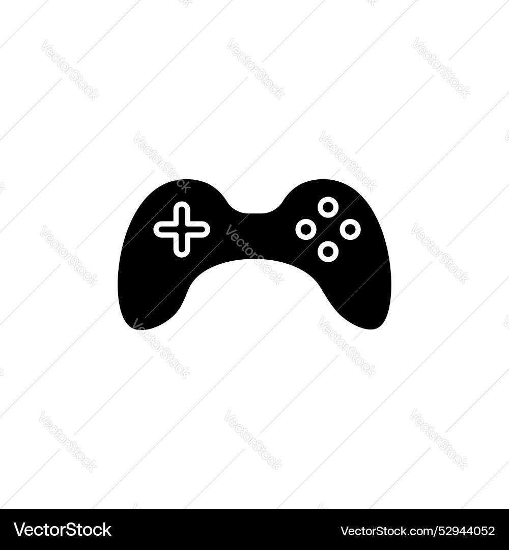 Gamepad icon set video game controller symbol Vector Image