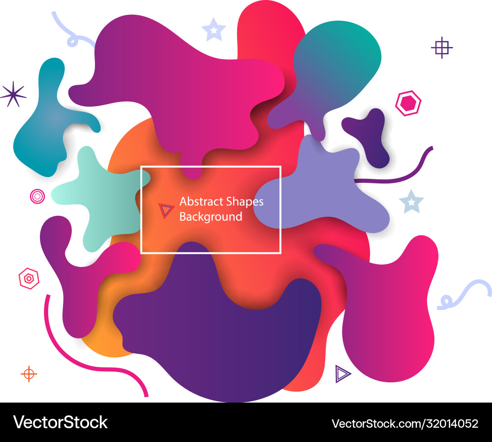 Puzzle style liquid shape abstract background Puzzle style liquid shape abstract background vector image