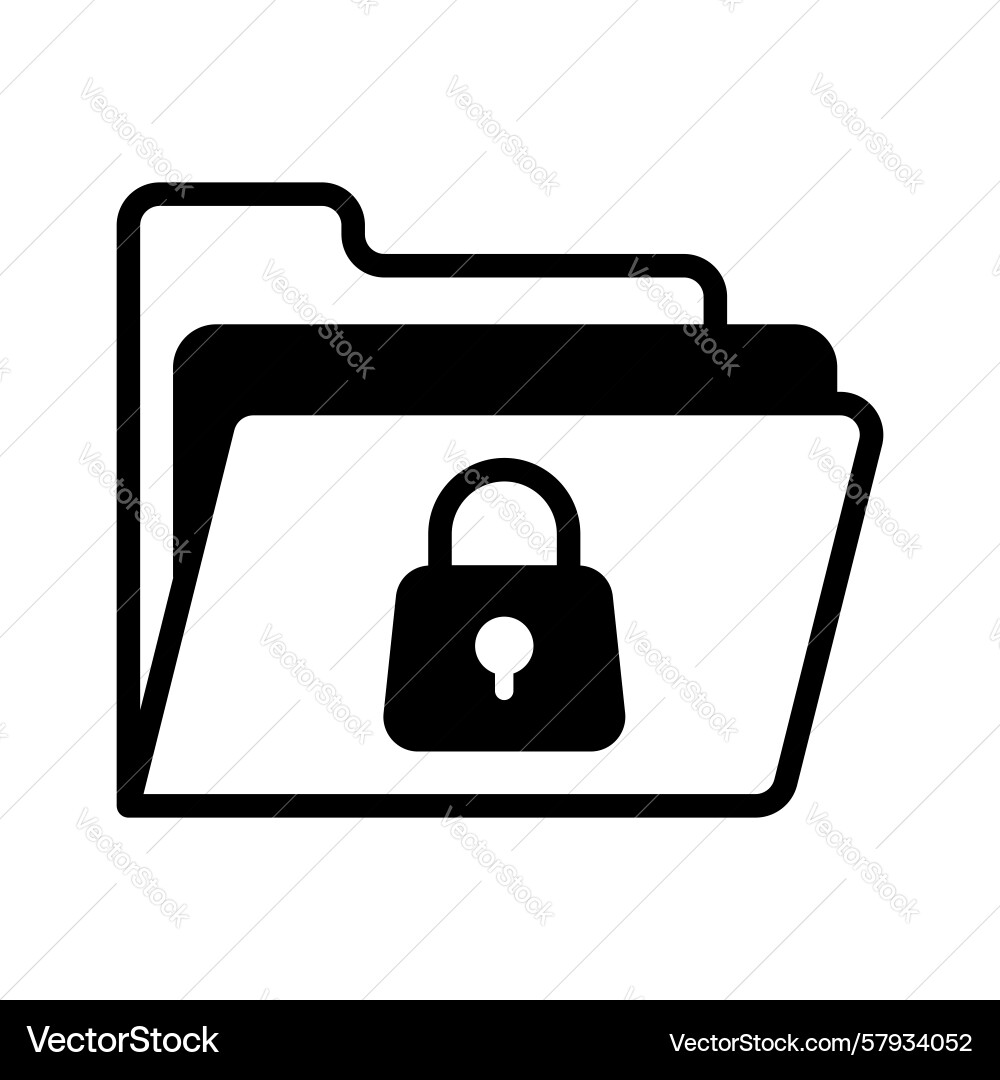 Secure folder Vector Image