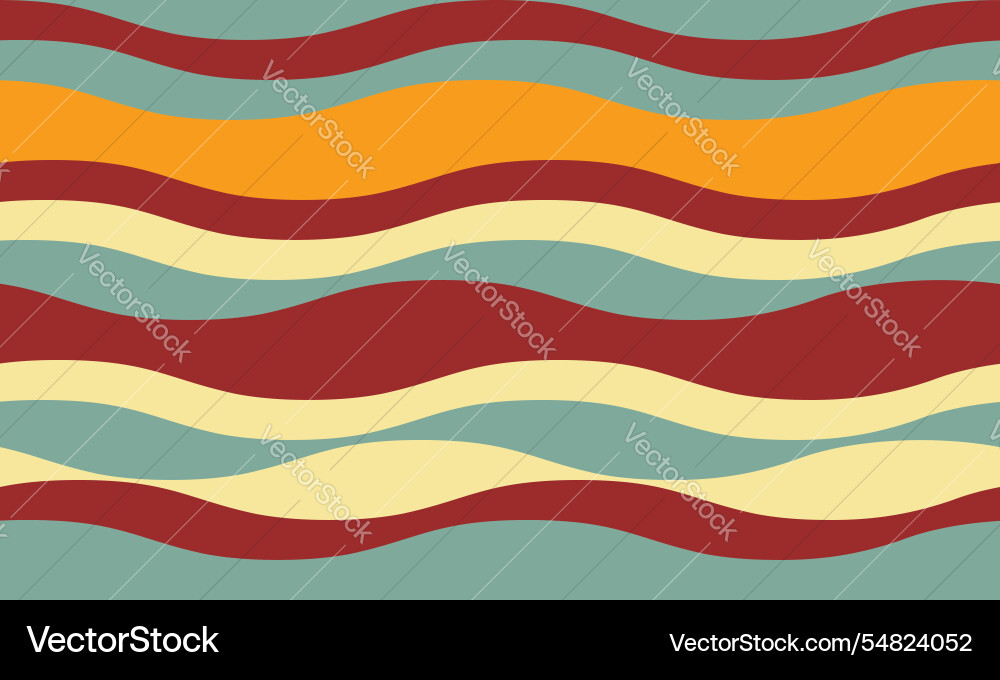 Stylish abstract wavy background with muted color vector image