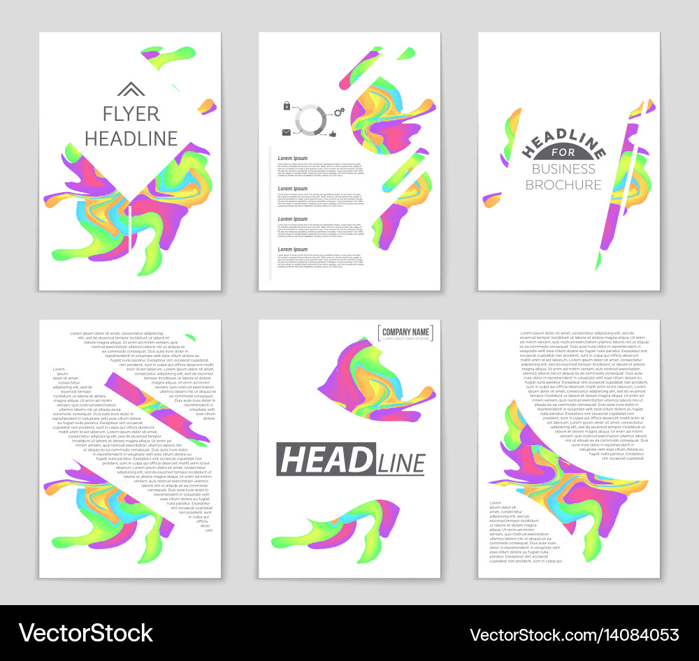 Abstract layout background set for art Vector Image