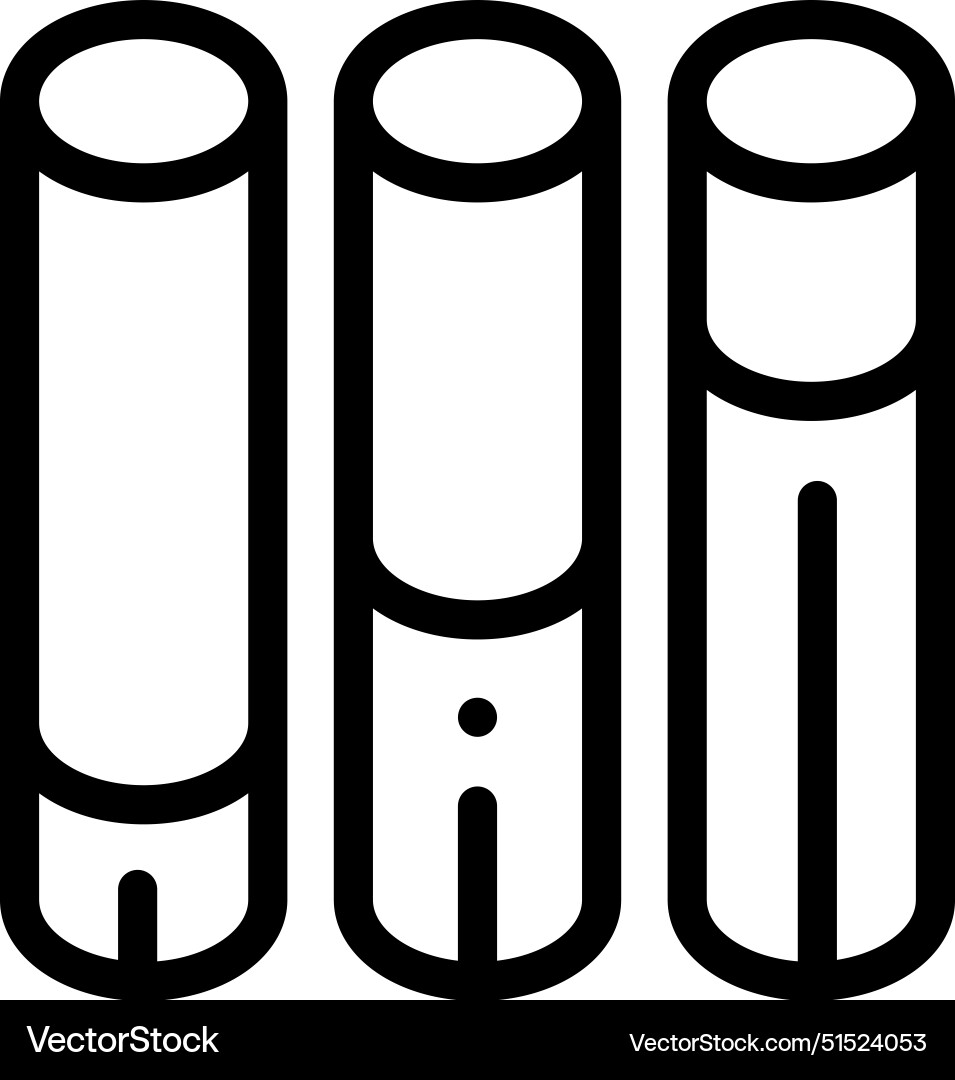 Bar chart icon thin linear style design isolated Bar chart icon thin linear style design isolated vector image