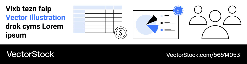 Data analytics with financial chart dollar symbol Data analytics with financial chart dollar symbol vector image