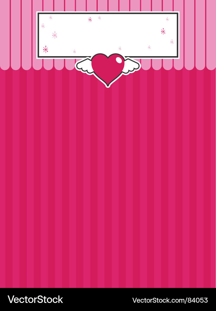 Decorative heart background Vector Image