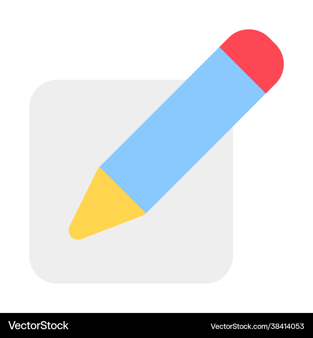 Edit icon in flat style for any projects Edit icon in flat style for any projects vector image