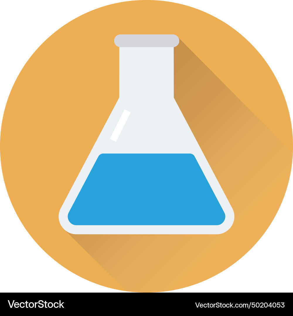 Flask icon vector image