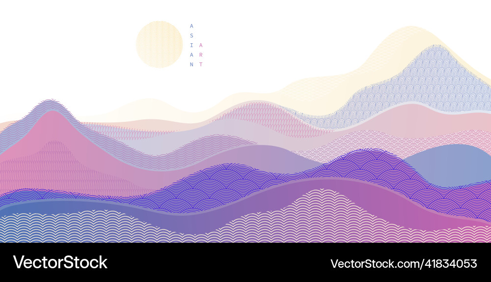 Oriental japanese style abstract background Oriental japanese style abstract background vector image