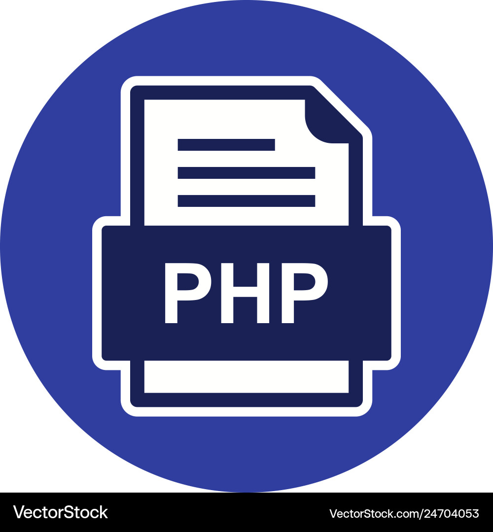 Php file document icon Vector Image