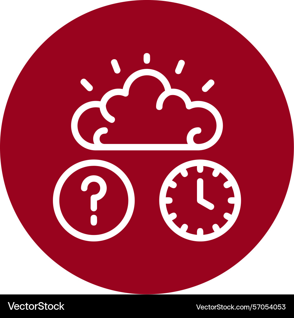 Quiz flex iq line circle style icon design Vector Image