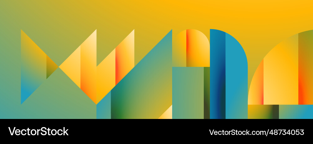 Simple geometric forms - dynamic Vector Image