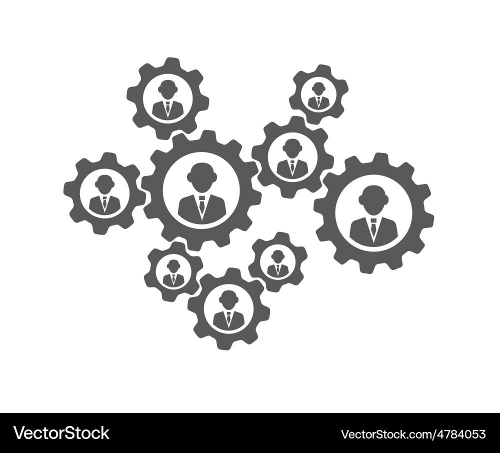 Teamwork concept Royalty Free Vector Image - VectorStock