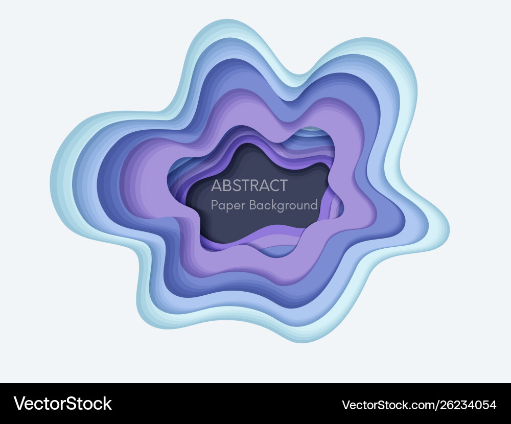 Abstract 3d background with papercut shapes paper Abstract 3d background with papercut shapes paper Vector Image