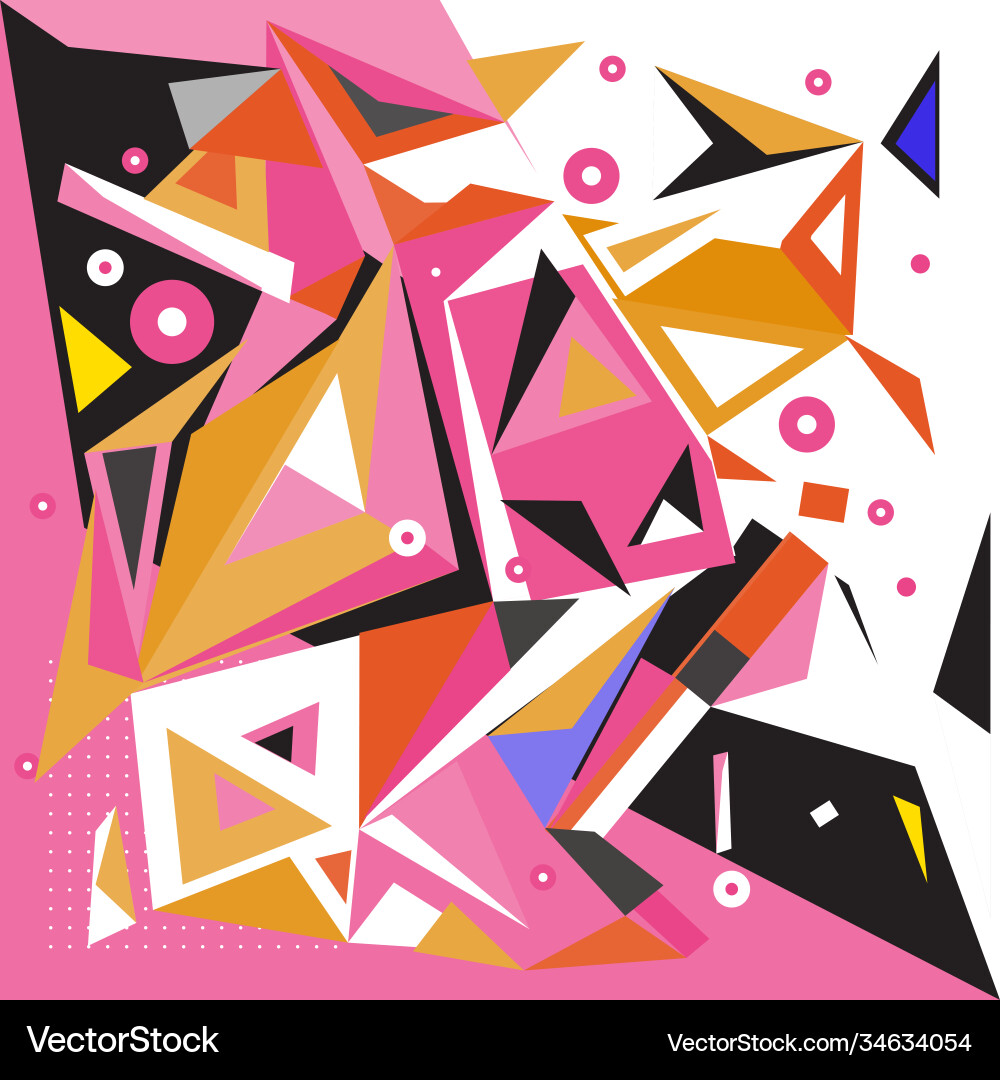 Abstract modern triangles background pattern Vector Image