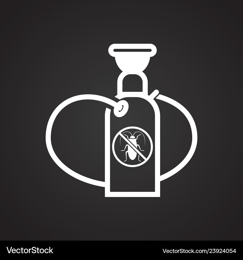 Debugging icon on black background for graphic Debugging icon on black background for graphic Vector Image