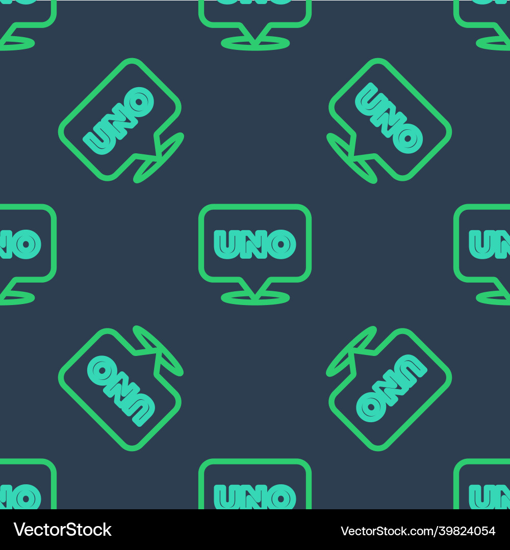 Line uno card game icon isolated seamless pattern Line uno card game icon isolated seamless pattern Vector Image