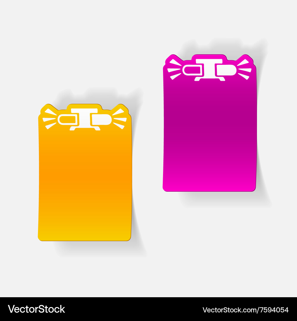 Realistic design element flasher Vector Image