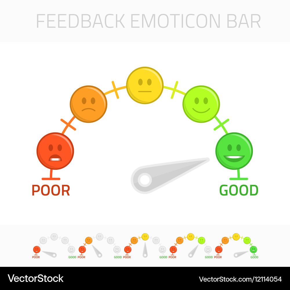 Satisfaction Rating Bar vector image