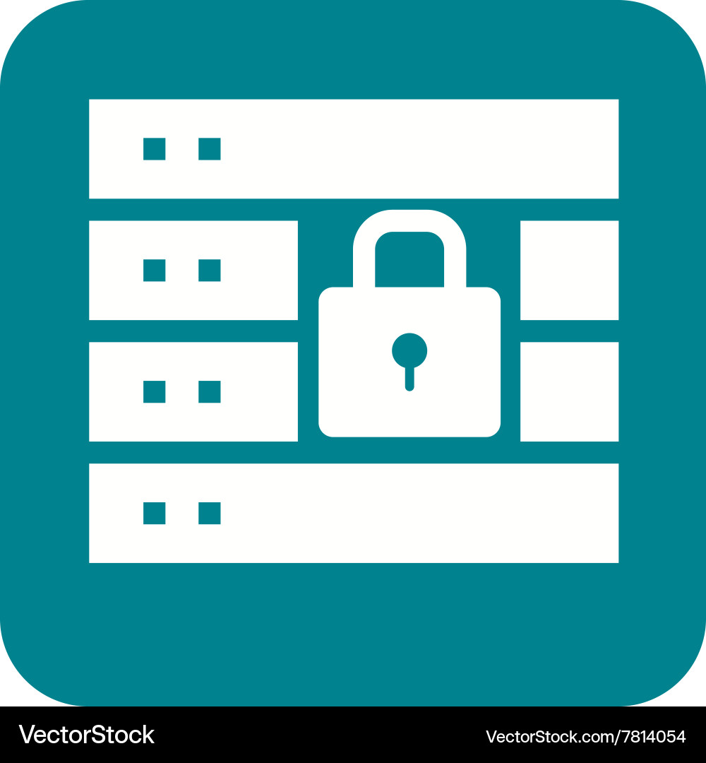 Secure server Vector Image